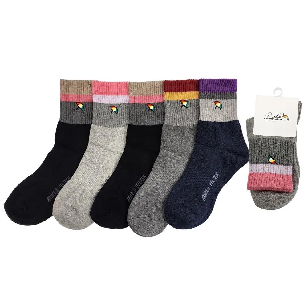 Arnold Palmer Women s Mid-Calf Socks Basic Casual Mid-Calf Socks Set of 5, Gift for Mom LSP002 Mixed 5 Groups