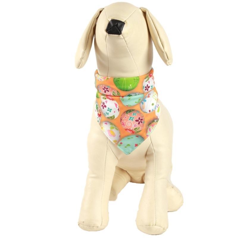 Easter Theme Dogs Scarf Pet Printed Neck Scarf Holiday Bandanas Party Accessory
