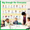 Alphabet & Number Line Bulletin Board Set, 12 PCS ABC & 123 Wall Decorations 26 Upper & Lower Case Letters Plus Numbers 0-10 for Preschool,