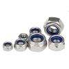 304 Stainless Steel Nylon Self-Locking Anti-Slip Nut DIN985 M3/M4/M6
