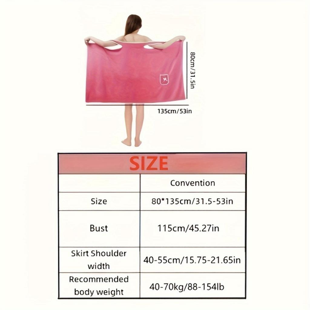 Coral Velvet Bath Skirt Is Thickened, Absorbent and Wearable. Bathing At Home Is Softer Than Pure Cotton Bathrobe.
