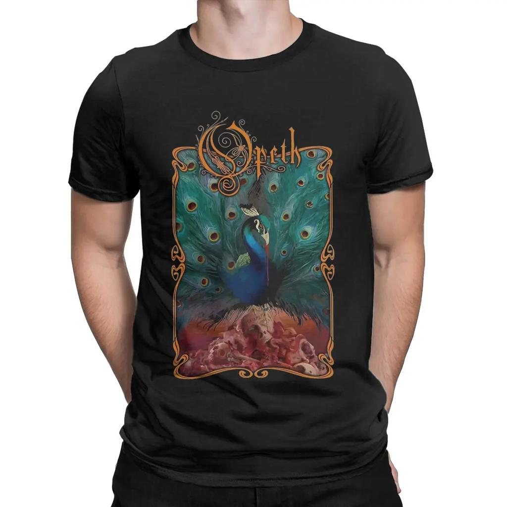 Opeths Logo Death Metalová kapela Unisex trička Vintage hudební album Vtipná trička Kulatý výstřih Krátký rukáv Tričko pro dospělé