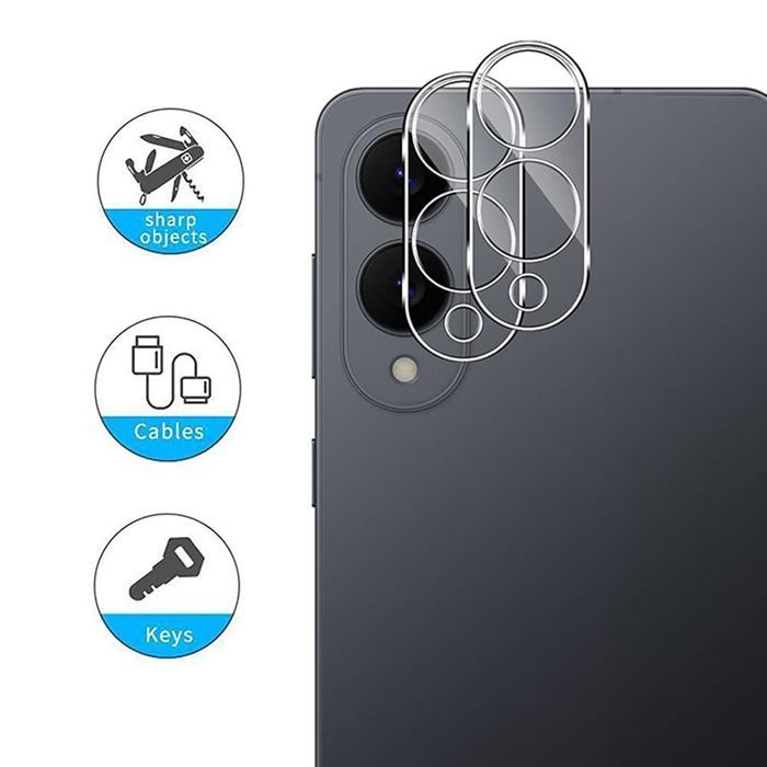 2 Verre Trempé Caméra Arrière pour Samsung Galaxy S25 Edge - BOOLING - Protection Anti-Rayures