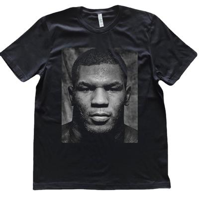Young Boxing  Mike Tyson Portrait Printed Fans T-Shirt. Summer Cotton Short Sleeve O-Neck Mens T Shirt New S-3XL