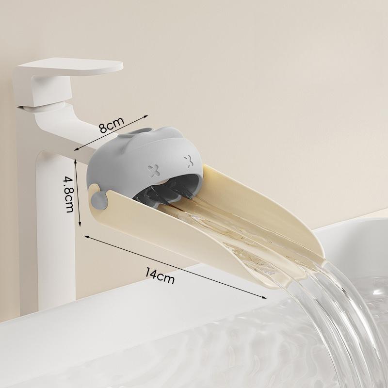 

1Pc Faucet Extender, Splash-Proof, Kitchen & Bathroom Faucet Extender, Cute Cartoon Water Guide Trough gray