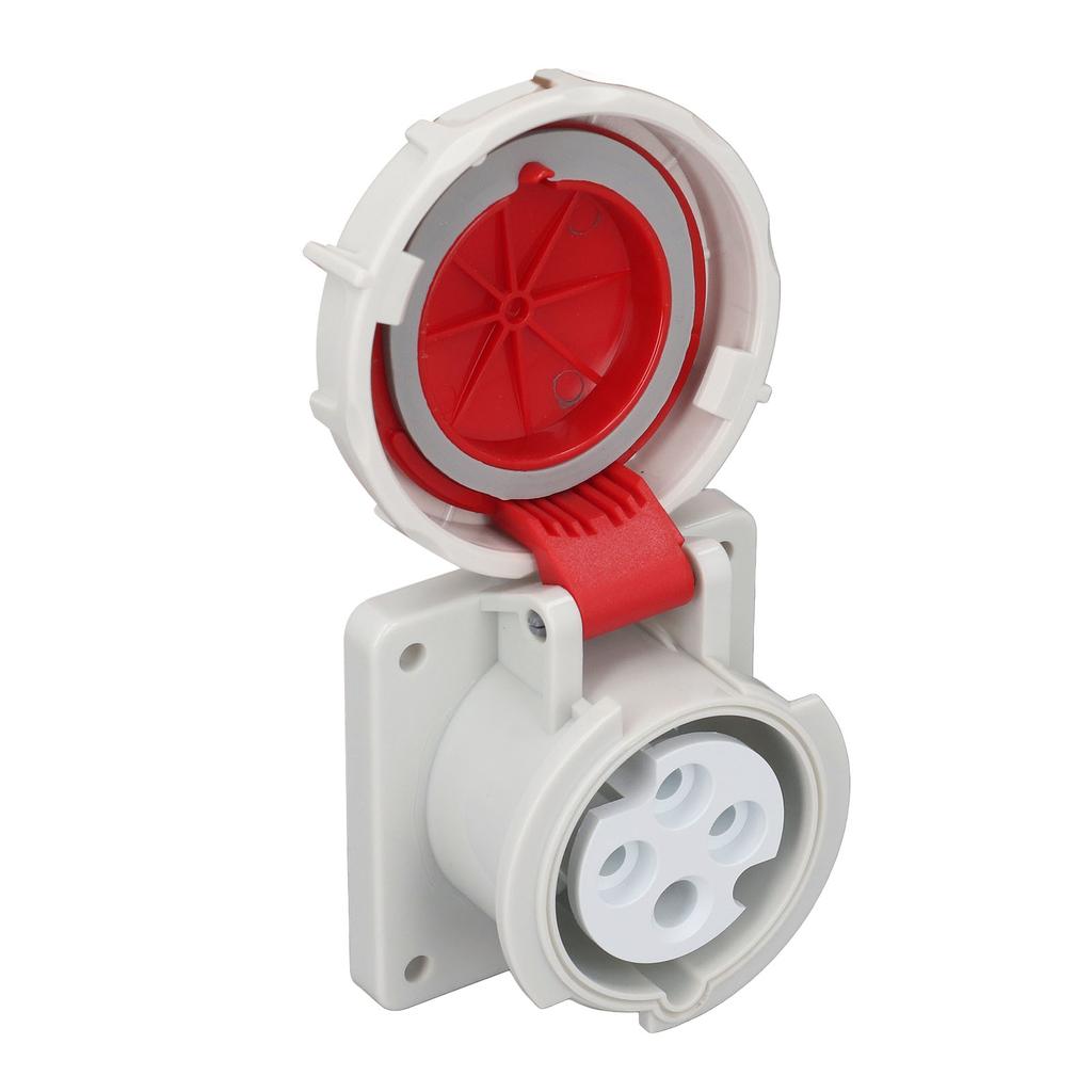 Průmyslová vodotěsná zásuvka 3fázový 4kolíkový skrytý IP67 Ochrana 16A AC380‑415V