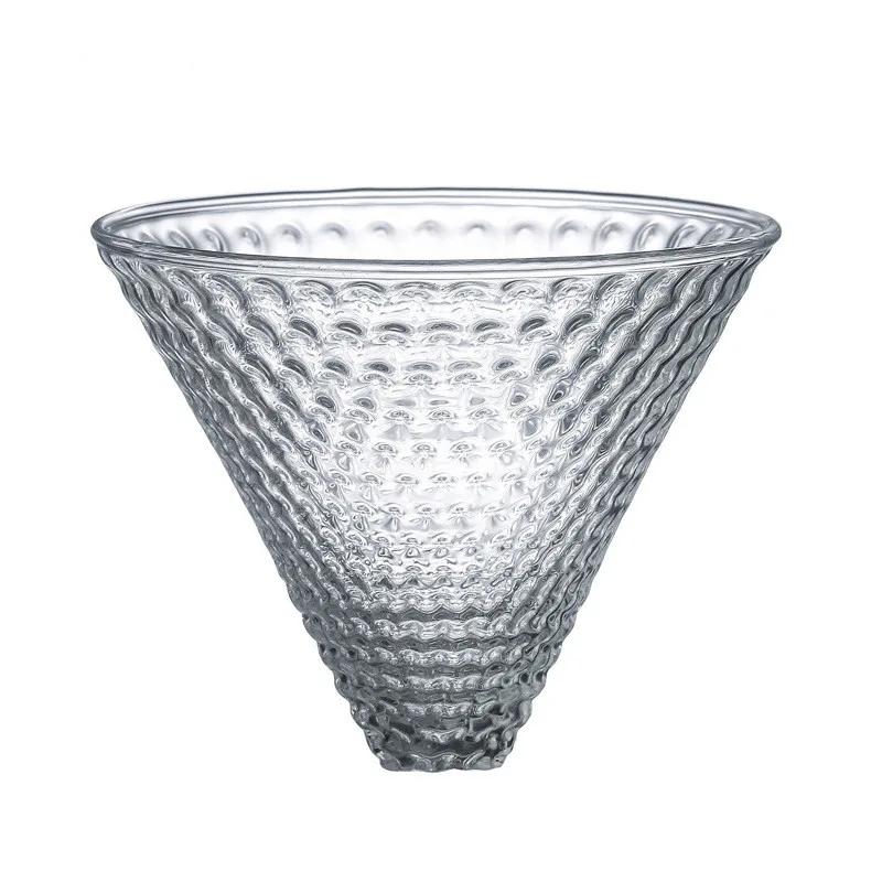 Strawberry V90 Filter With Handle Glass Dripper For Coffee  Set Can Be Used With Various Coffee Pots Reusable Filter