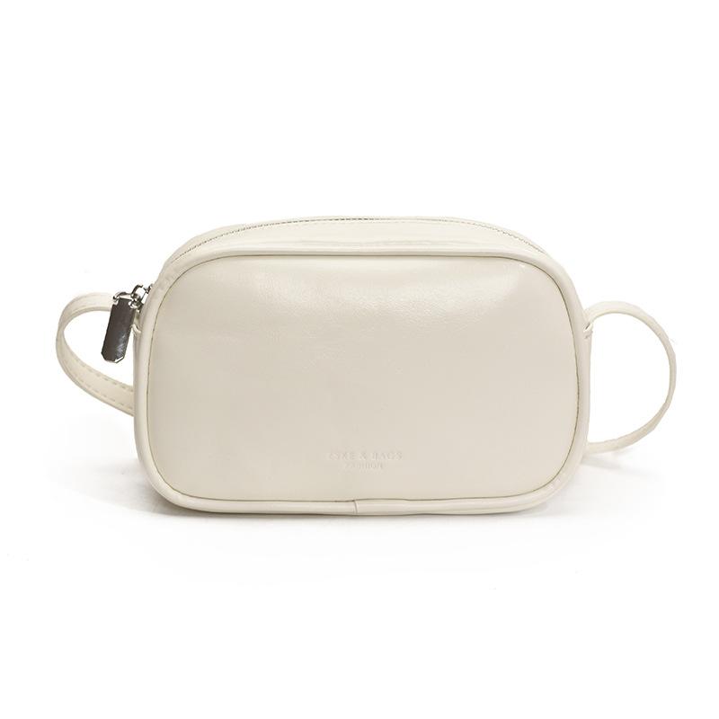 

Niche Korean version of fashionable women s bags women s 2025 summer new solid color simple small square bag shoulder messenger bag белый