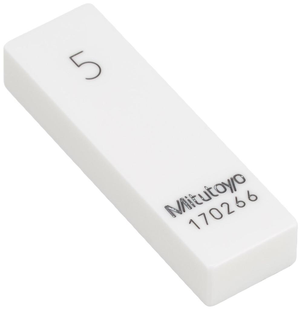 Mitutoyo Rectangular Gauge Block, Ceramic, Grade 1, 5mm, 613615-03