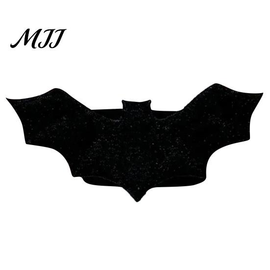 Bat Shape Window Drapes Holders Halloween Curtain Tieback, Glossy Holder, Gothic Haunted House Theme Party Supplies Drapery Holdback for Home