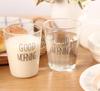 Heat-resistant Glass Mug 330ml Brief Style Good Morning Glass Breakfast Cups Glassware Cups Mugs for Milk Smoothie Drinkware