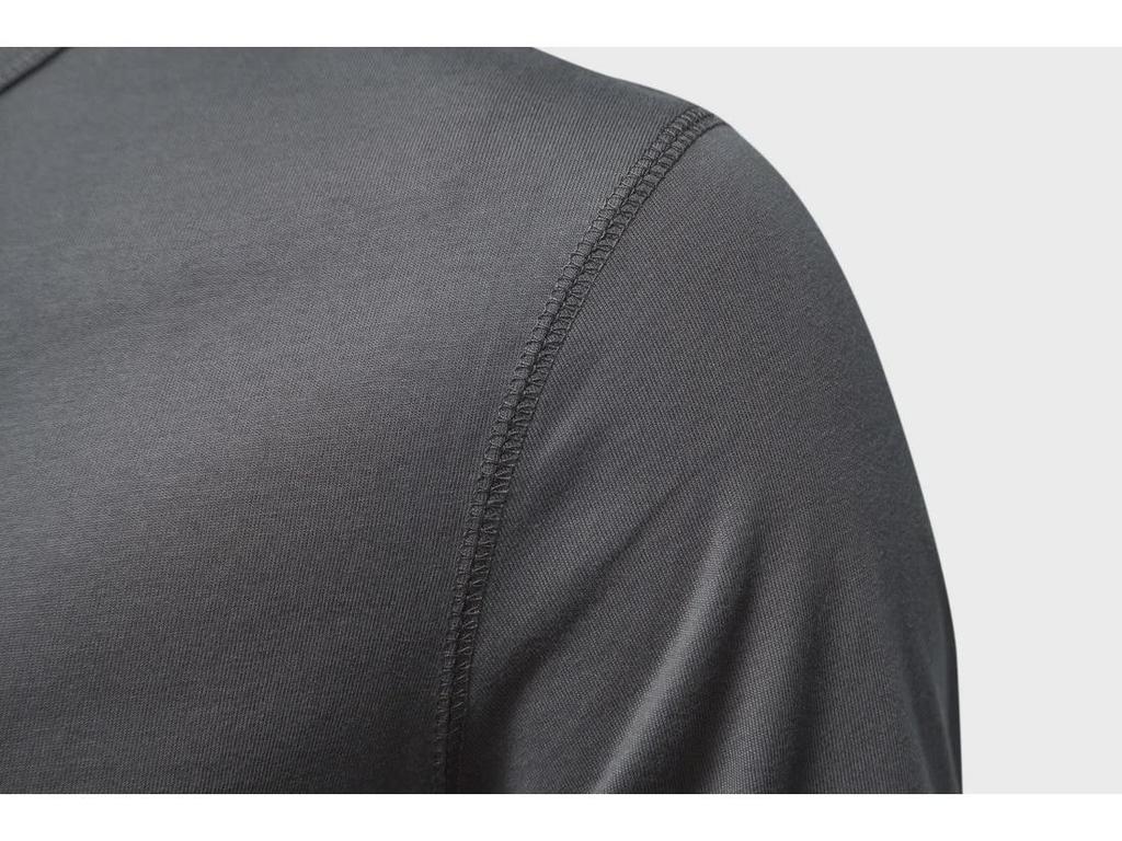 Pánské jednobarevné americké letní jednobarevné tričko Henley s polovičním rukávem - trendy sportovní oblečení pro volný čas
