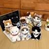 Cartoon Plush Toy Siamese Cat With Polyester Filling For Girls And Boys Gift