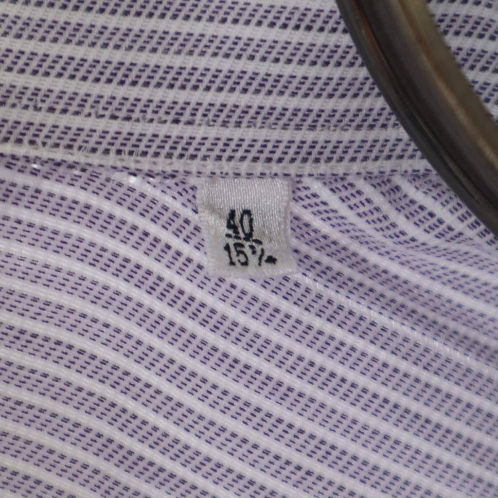 Armani Collezioni Long Sleeve Cotton Shirt 40 White System Men's Used