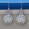 Charm 925 Sterling Silver Exquisite Sea Urchin Earrings for Women Fashion Wedding Party Jewelry Accessories
