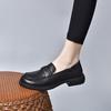 Flat bottom women's spring new basic foot cover shallow mouth single shoes four seasons shoes college style small leather shoes
