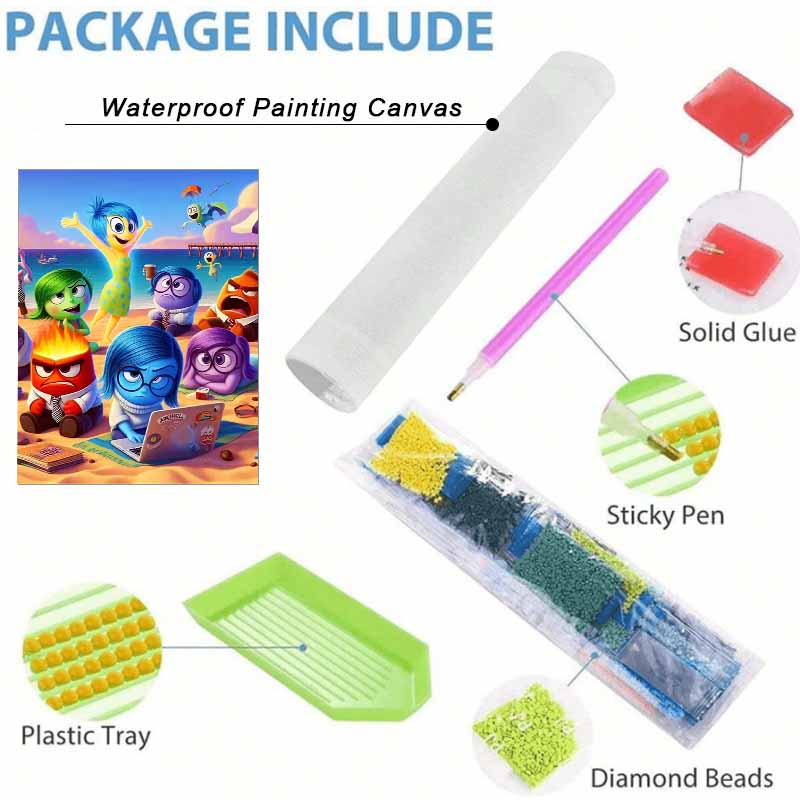 Disney Diamond Painting Inside Out Characters 5D Handmade DIY Gift Diamond Painting Set Art Home Decor