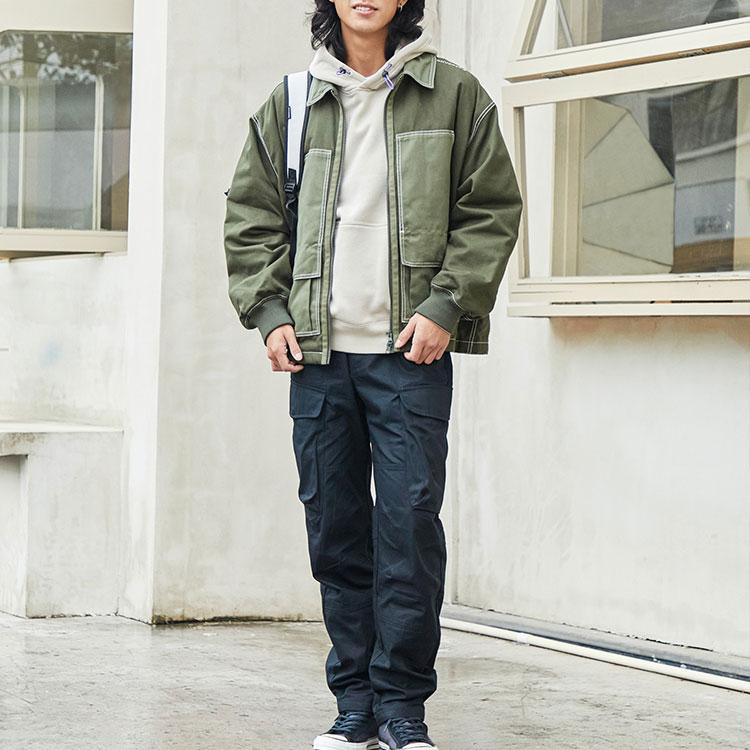 Converse Colorblock Pocket Jacket Unisex Grass Green 10022907-A01