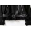 Autumn Winter Style Suede Suede Surface Fur Integrated Warm Jacket Locomotive Clothing Women