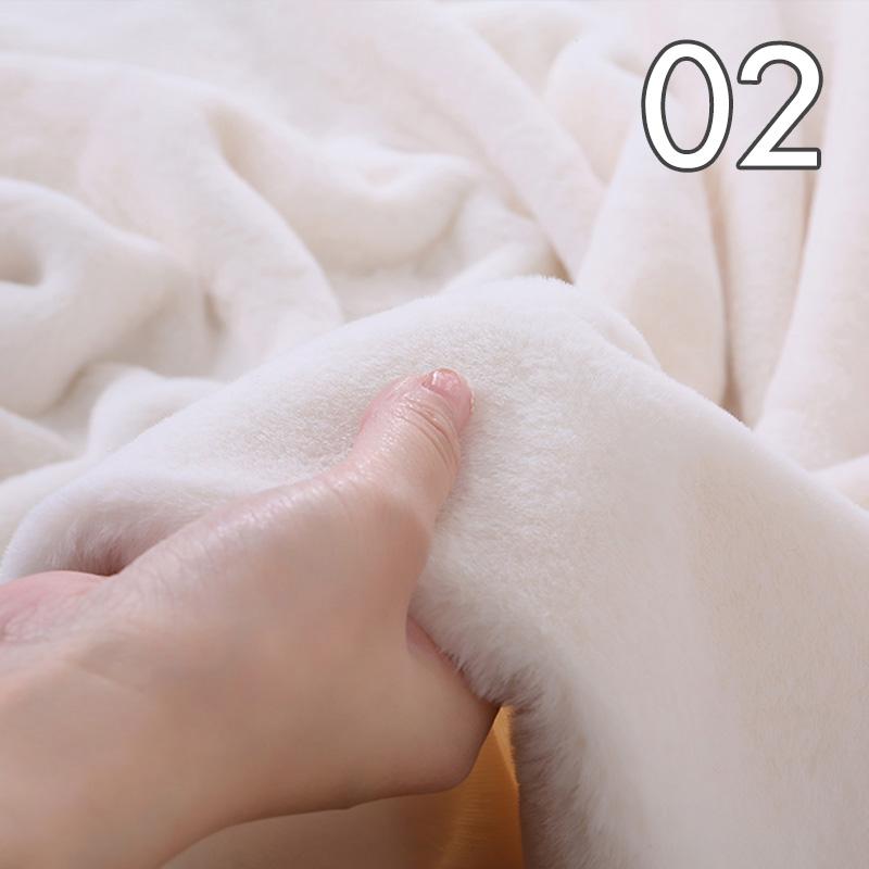 Tissu Peluche Super Doux Polyester Imitation Fourrure de Lapin Rex Épais 50*50cm Pour Fond d'Étalage Comptoir Vêtements de Poupée