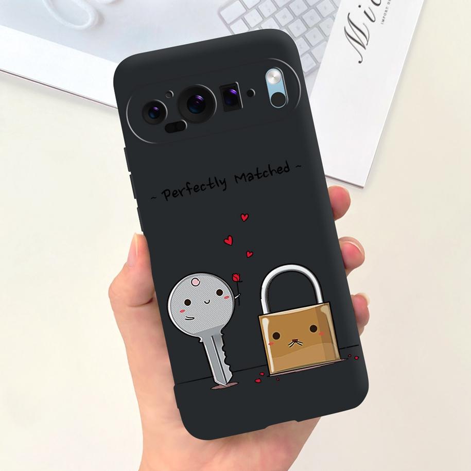 For Coque Google Pixel 9 Pro Phone Case Lovely Astronaut Duck Cow Shockproof Silicone Soft Cover For Google Pixel 9 Pixel9 Shell