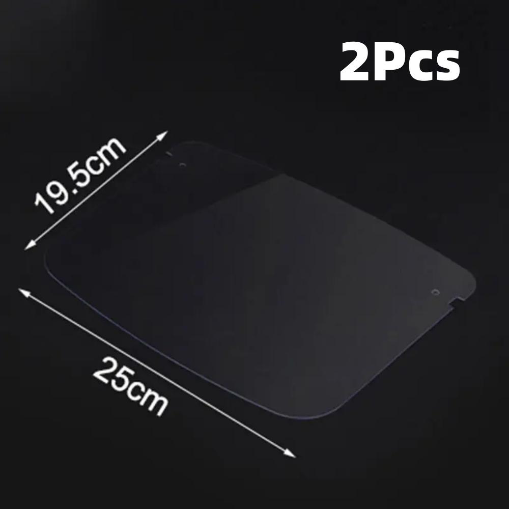 2Pcs Face Shield Transparent Full Face Cover Safety Protective Film Tool Anti-Oil Anti-Fog Kitchen House Clean Dust Proof Mask