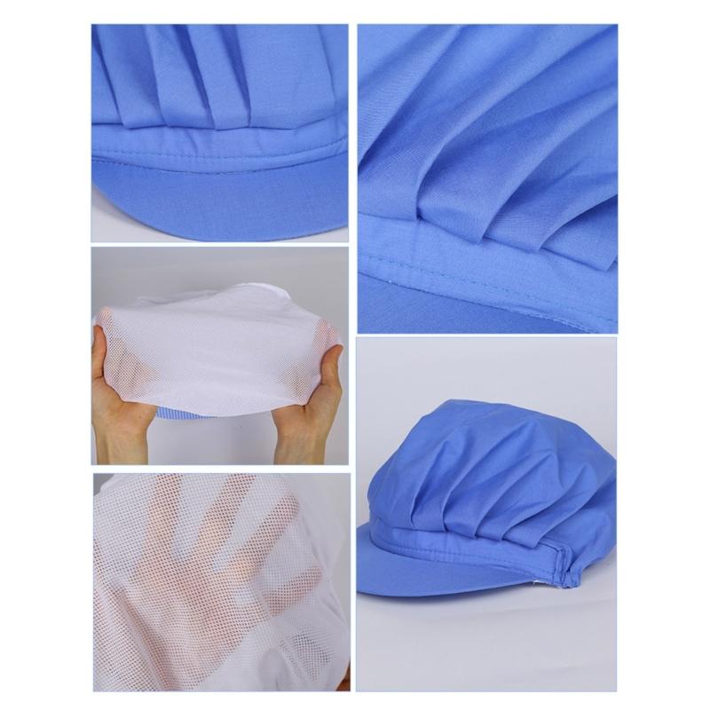 Restaurant Hotel Kitchen Bakery Cooking Cap Unisex Catering Work Hat Dust Proof