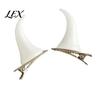 Cosplay Headwear for Women 2Pcs Halloween Evil Horn Hair Clips, Small Horror Demon Goth Ear Resin Clips Hairpins, Barrettes Accessories Adults