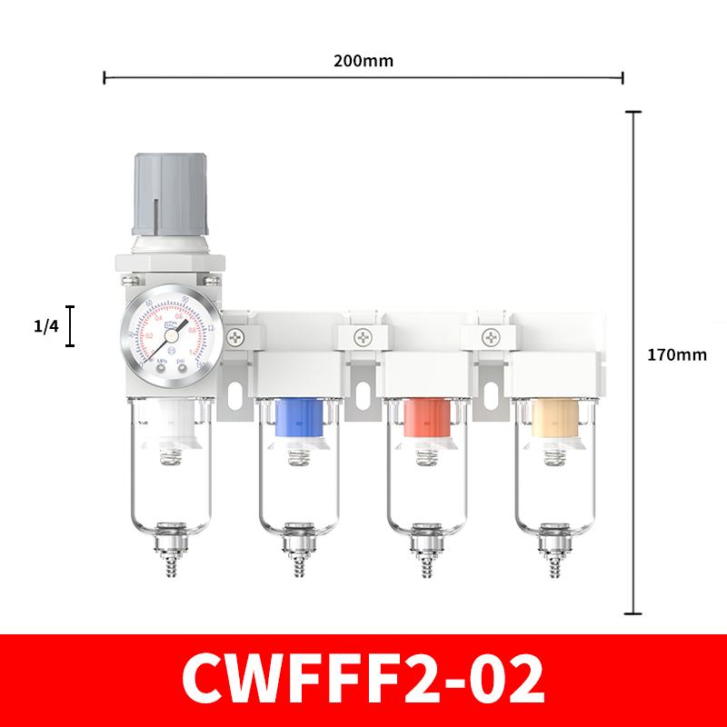 Painting Spray Gun Fitting 2-Way Connector Oil-Water Separator Air Compressor Precision Drying Filter Air Source Processor