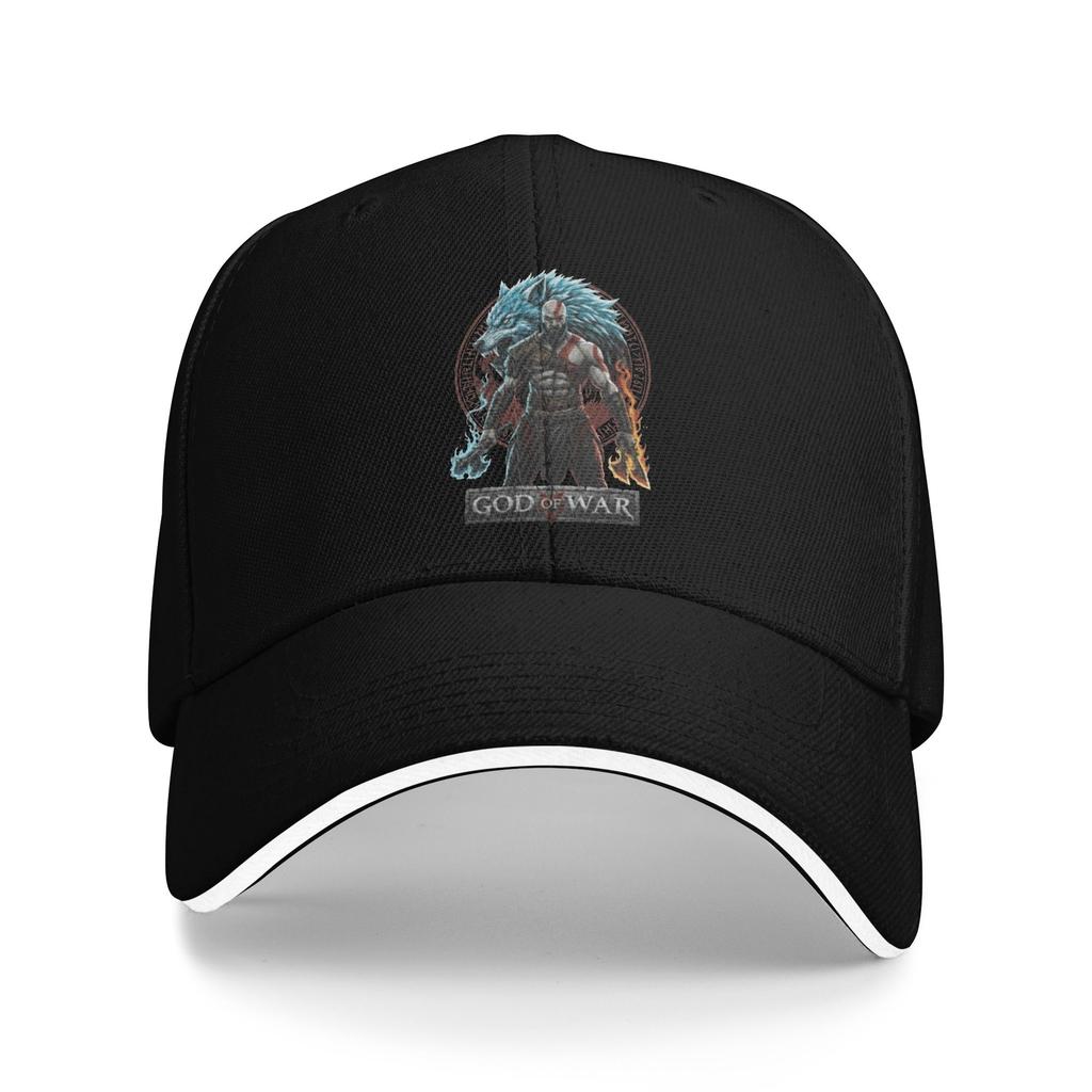 God of War Kratos Quote Gaming Baseball Cap Hip Hop  Sandwich Hats Unisex Style Breathable Dad Hat Activities