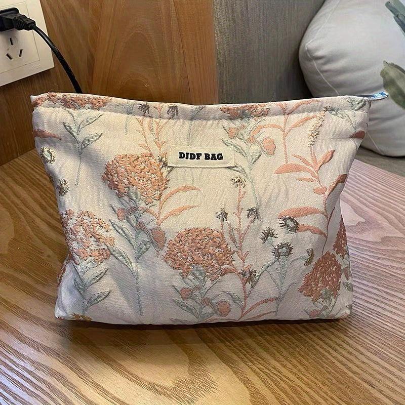 Borsa per Trucco da Donna Grande Capacità Assorbente Igienico Trucco Ritocco Forniture Borsa Portaoggetti Borsa da Toilette