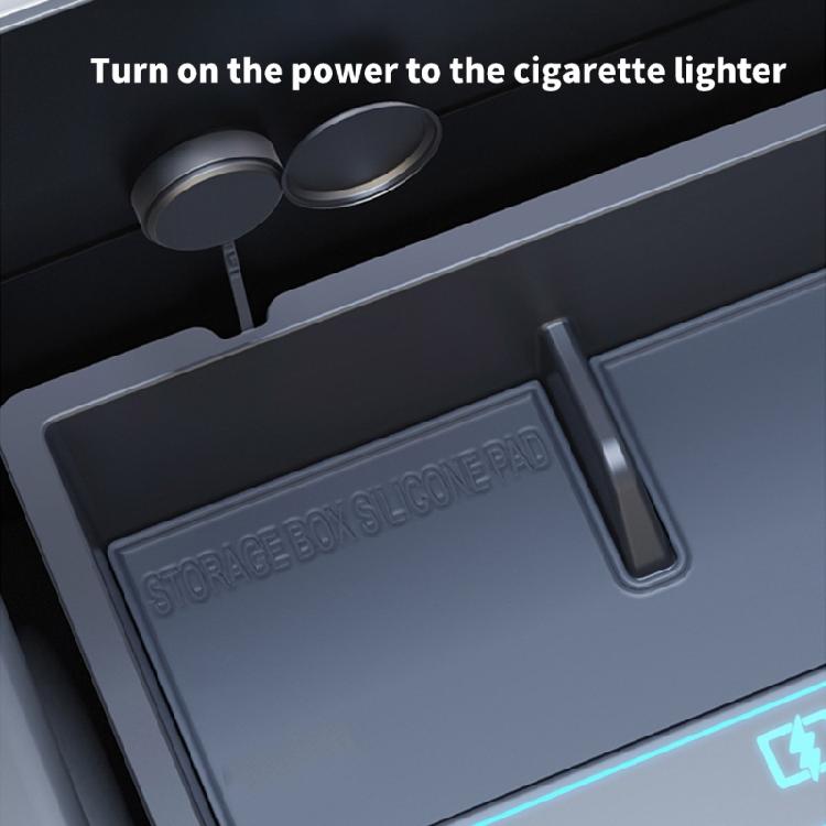 Fast Charging USB Hub with Sliding Lid Multiple Port Dock Console Multiport Charger Simple Installs for Car Model 3