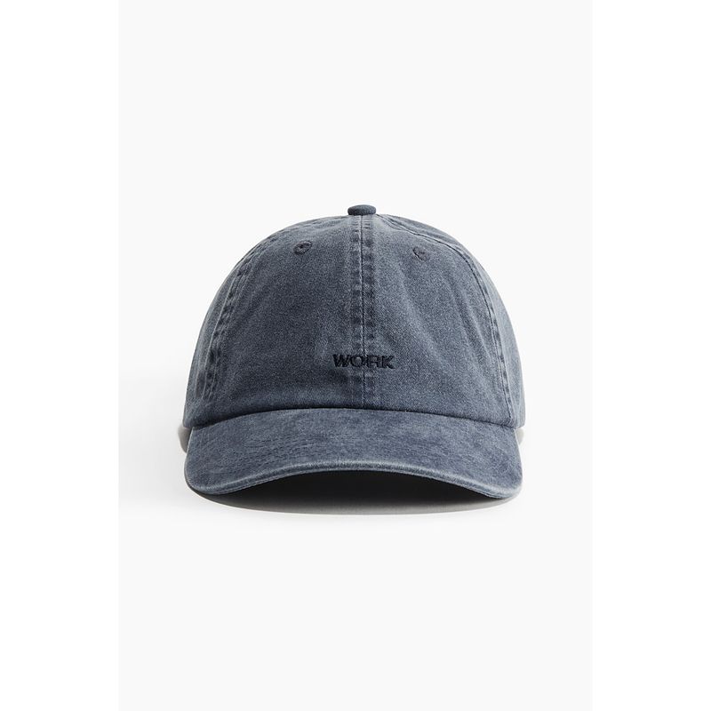 

HM Men Hat 2025 Autumn New Arrival Fashion Outdoor Sunshade American Baseball Embroidered Peaked Cap 1048567 Dark blue/Work 56-62cm
