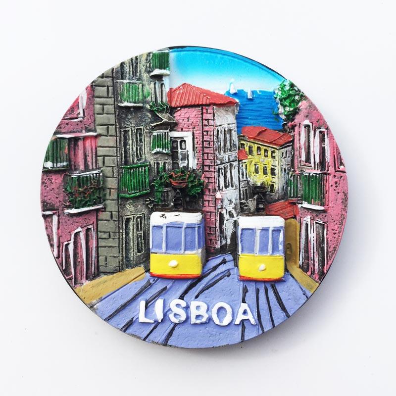 Portugal Tourism Souvenirs Fridge Magets Lisbon Madeira Islands Travelling Fridge Stickers Home Decor Wedding Gifts