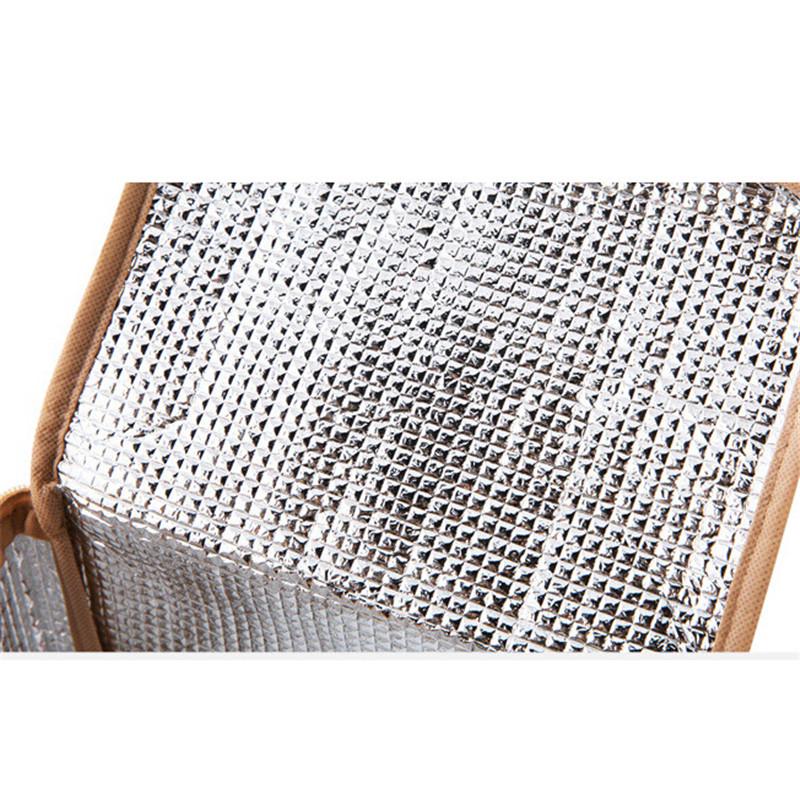 Portable Rattan Lunch Bag Waterproof Thermal Food Storage Box Tote Lunch Bags