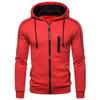 Autumn Men's Casual Sports Hooded Sweatshirt Solid Color Sweatpants Set