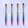4Pcs/Set Kolinsky Sable Nail Art Brush Set Acrylic Brushe Durable Powder Brushes