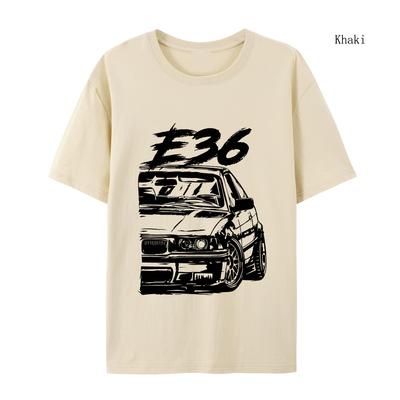 E36 T-Shirt High Quality E36  T Shirts Summer Oversized Short Sleeve Clothes Cotton Loose Street Tops