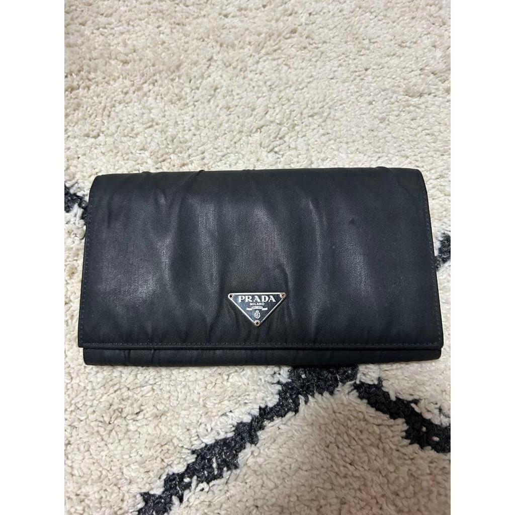 Used Authentic PRADA Prada Long Wallet