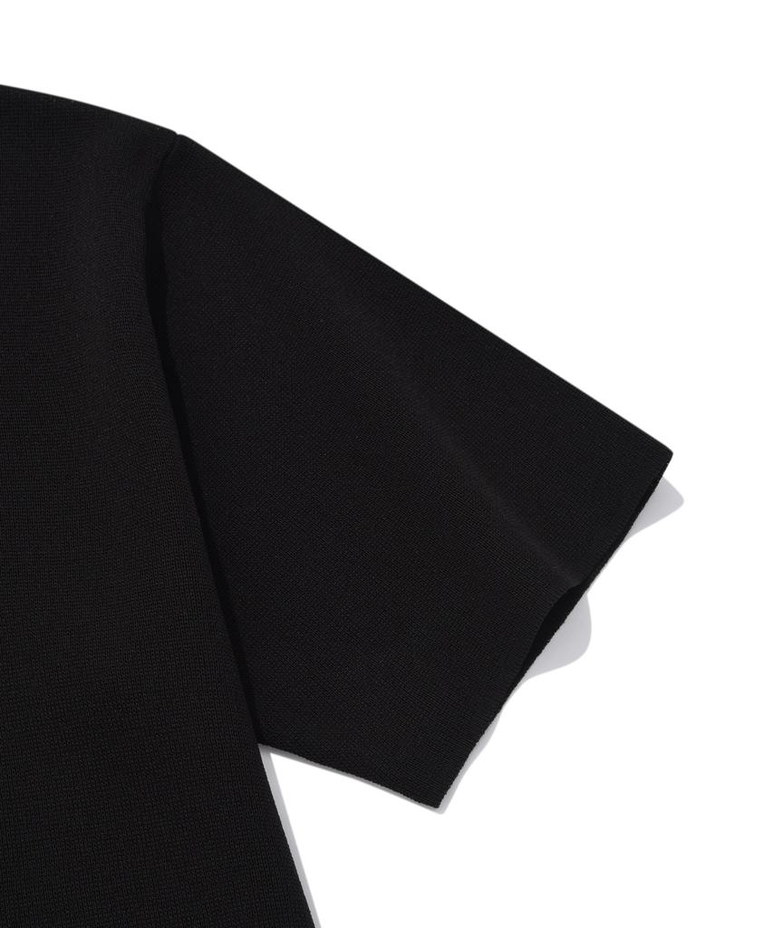 COVERNAT Basic Round Half Knit Black