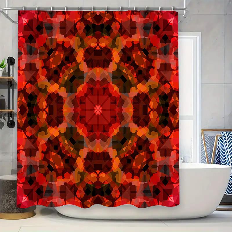 Vintage Plaid Shower Curtain Modern Bold Striped Print for Bath Room Decor Waterproof Fabric In Multiple Colors