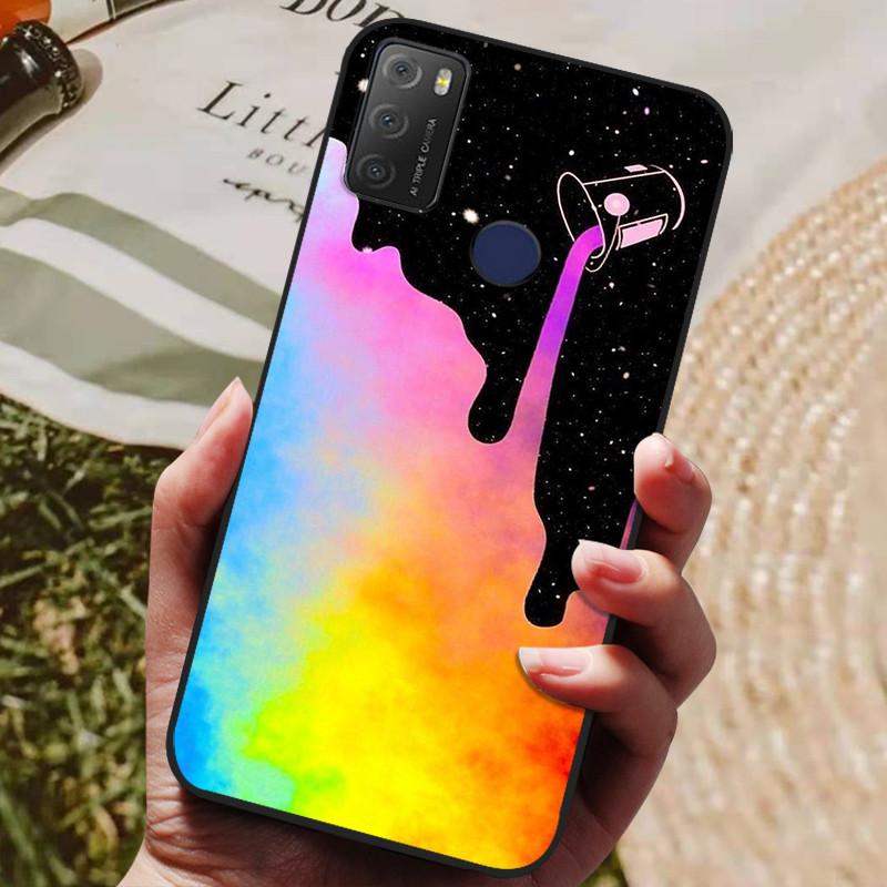 For TCL 20Y 20E 6125F Case Silicone Soft TPU Phone Cover for TCL 20Y 6156D Case Bumper for TCL20Y TCL20E Flower Animals Coques