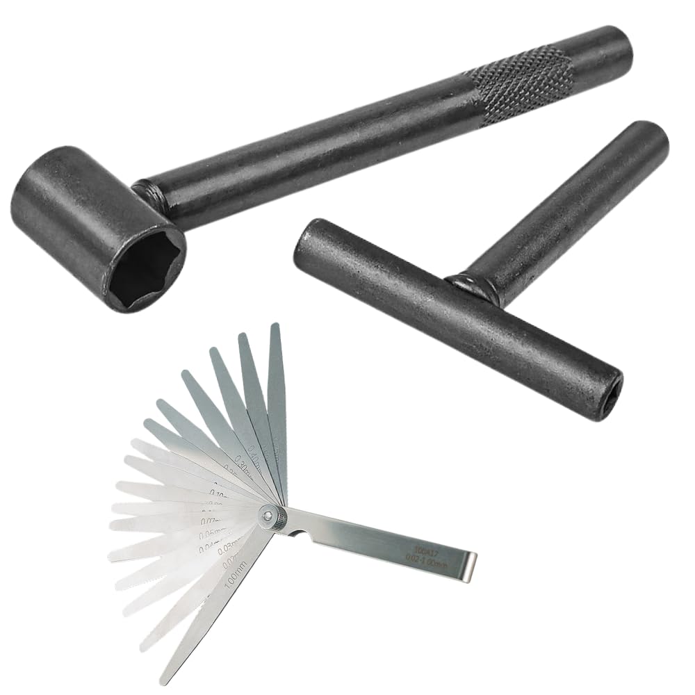JUSTVEL Tappet Adjustment Wrench Thickness Gauge 3 Piece Set [Tappet