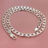 925 Sterling Silber Halskette, Unisex, Klassische Kette, Hochzeit, Jahrestag, Weihnachtsgeschenk 2MM-12mm 20cm-70cm
