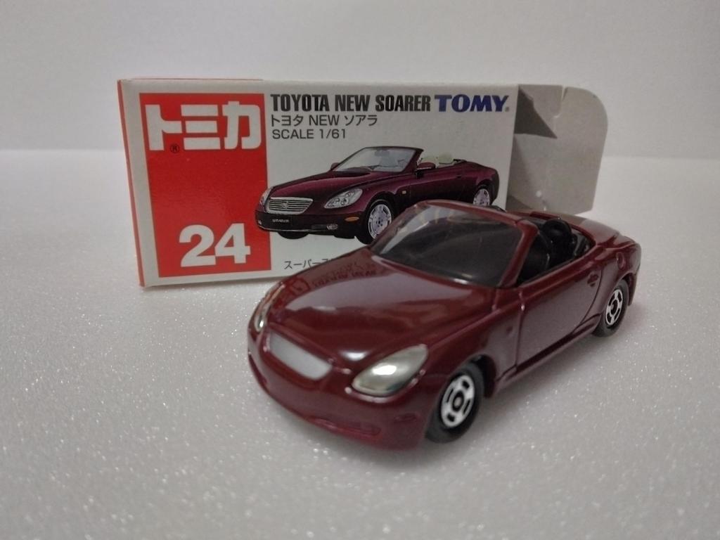 Tomica No. 24 Toyota New Soarer 1/61 scale die-cast model
