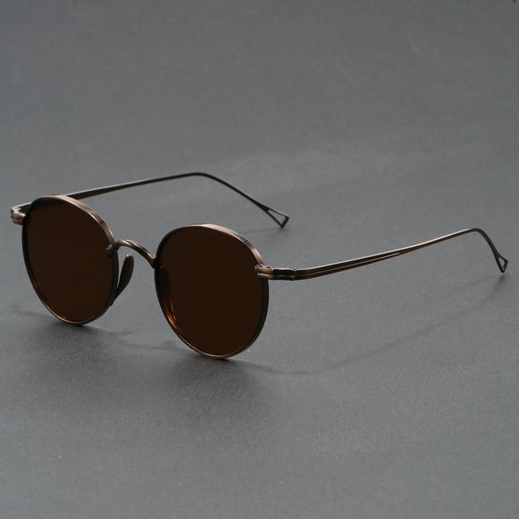 Ultra Light Pure Titanium Sunglasses for Men Women Retro Japanese Luxury Brand Designer Fashion Sunglasses