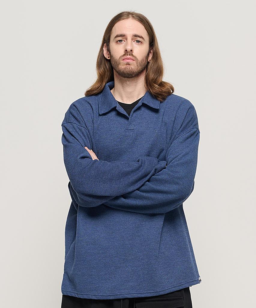 CARGOBROS Cb Collared Overknit (Navy)