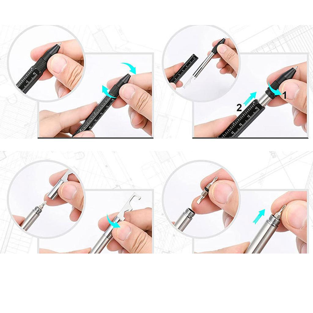 12 v 1 multifunkční pero na vánoční punčochy pro muže Vánoční dárek 12 v 1 multifunkční kuličkové pero Gadgets