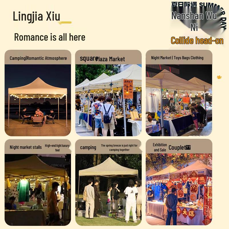 Jun Ding Ying 3x6m Automatic Folding Rainproof Outdoor Canopy