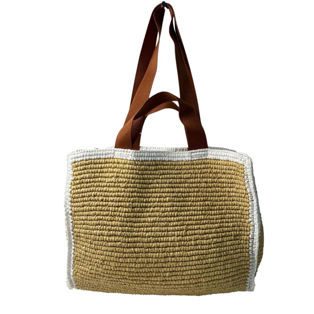 Used MARNIShoulder Bag beige/Brown Raffia Women